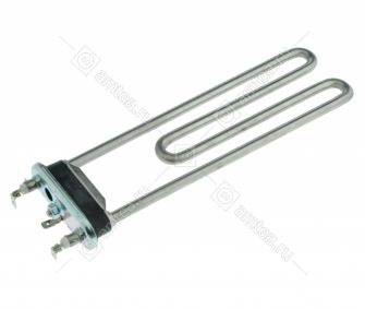 ТЭН (нагреватель) L=235 мм, 2050W, прямой с отверстием стиральной машины Bosch, Indesit, Whirlpool, Bauknecht