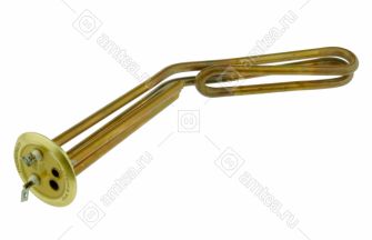 ТЭН (нагреватель) водонагревателя 2000W RF 64 Thermowatt PREMIUM (медь, М4, фланец 64 мм) изогнутый, клеммы под винт