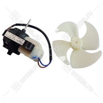 Мотор вентилятора в сборе с крыльчаткой холодильника Indesit, Ariston