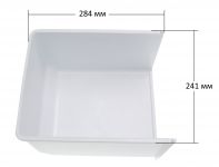 Ящик для фруктов (белый) холодильника Бирюса