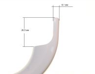 Ручка двери холодильника Bosch, Siemens L=320 mm ORIGINAL