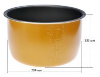 Чаша c тефлоновым покрытием 4 л мультиварки REDBER