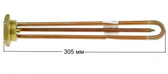 ТЭН (нагреватель) водонагревателя RDT 3000W на резьбе (медь М6)