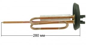 ТЭН (нагреватель) водонагревателя RCA 1500W в сборе (овальный фланец)