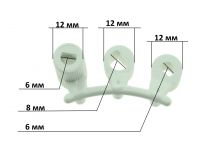 Ручка регулировки конфорки плиты белая (универсальная)