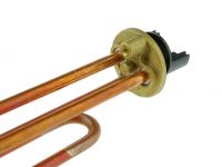 ТЭН (нагреватель) водонагревателя 1500W RCA (медь, фланец 48 мм, M6) под овальный фланец