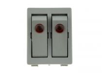 Блок кнопок включения водонагревателя, радиатора 