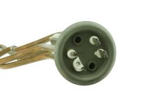 ТЭН (нагреватель) водонагревателя 2500W RF 64 ИТА (медь, М4, клеммы под разъем + под винт, фланец 64 мм) изогнутый