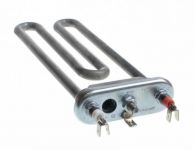 ТЭН (нагреватель) L=203 мм, 2000W, прямой с отверстием стиральной машины Bosch, Gorenje
