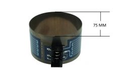 Тэн посудомоечной машины Bosch 2080W, D=75 мм, H=45 мм, 24.5 kOm малый, с разъёмом и термодатчиком 