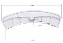 Ручка люка (белая) cтиральной машины Beko