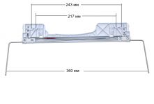 Петля (кронштейн) люка стиральной машины Ariston, Indesit