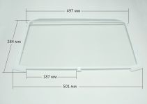 Полка стеклянная с обрамлением холодильника Атлант