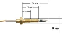 Термопара газконтроля плиты Indesit, Ariston (тройной венец)