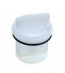 Фильтр (крышка, заглушка) насоса (белый) стиральной машины Bosch, Siemens